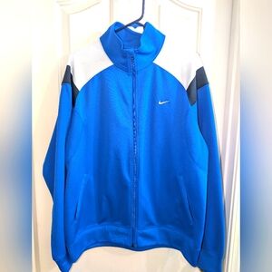 XL Nike The Athletic Department Blue and White Athletic Zip Up Jacket
